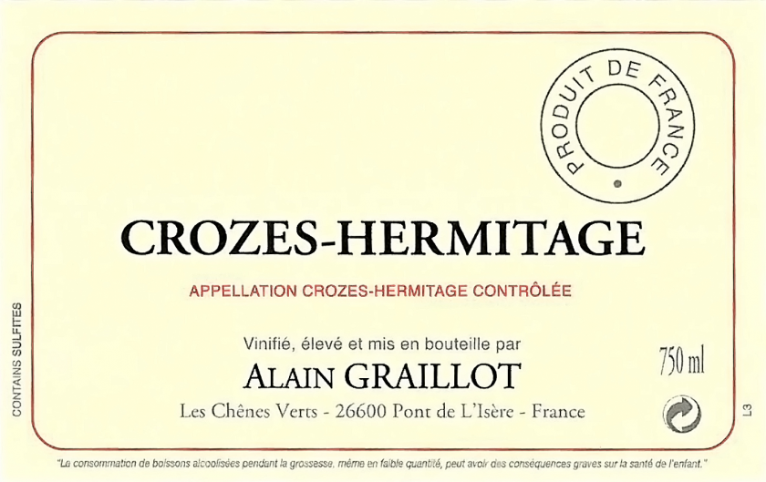 Alain Graillot Crozes-Hermitage 2022