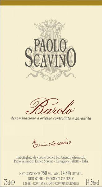 Paolo Scavino Barolo 2021
